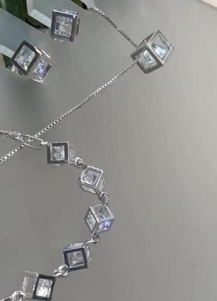 Набір прикрас з фіанітами