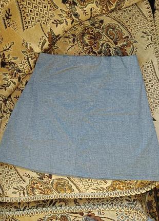Сіра юбка з карманами5 фото