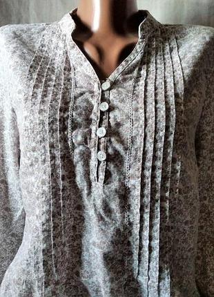 Лляна блуза а-силует