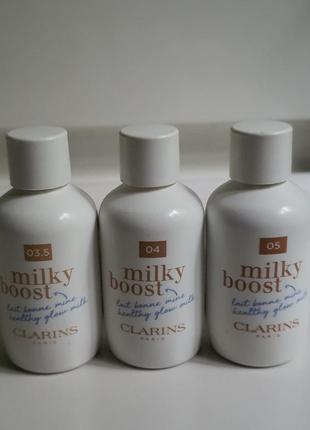 Тонущее молочко для выравнивания тона кожи clarins milky boost1 фото