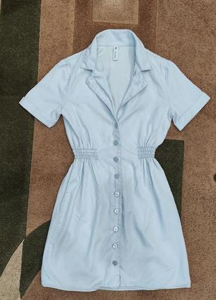Блакитна сукня сарафан платье плаття хс,с розмір