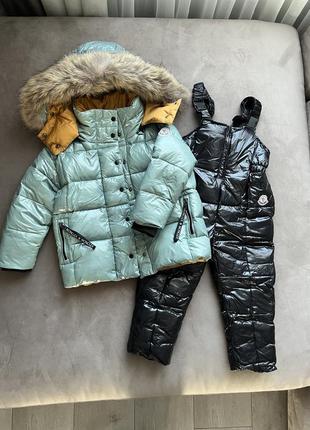 Зимний пуховый комплект moncler3 фото