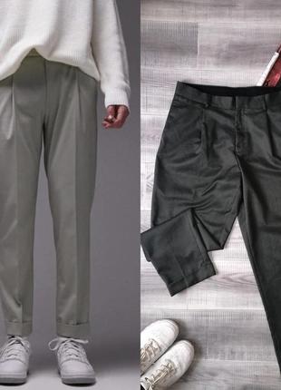 Стильні брюки з защипами штани слоучі