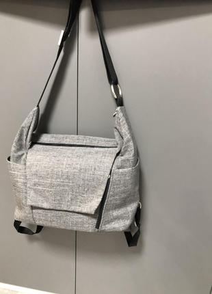 Сумка stokke changing bag black melange