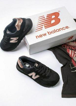 Распродажа🔥шикарные женские кроссовки new balance 574 черный цвет (весна-лето-осень)😍3 фото