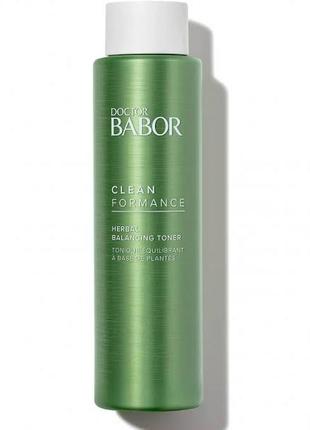 Тонер для лица и шеи babor dor babor clean formance herbal balancing toner, 200 мл