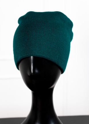Зимняя теплая шерстяная шапка на флисе чулок 6 цветов3 фото