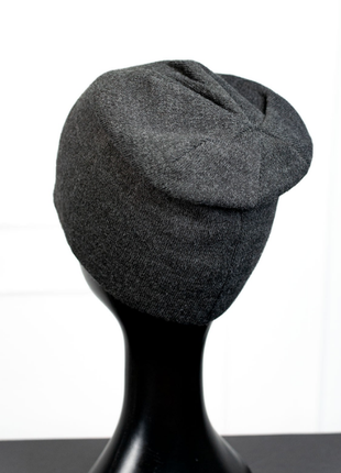 Зимняя теплая шерстяная шапка на флисе чулок 6 цветов8 фото