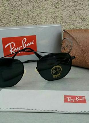 Окуляри брендові чоловічі сонцезахисні лінзи скло чорні