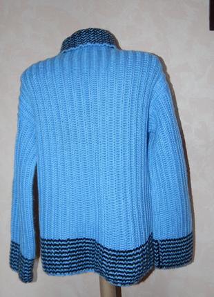 Объемный вязаный теплый свитер оверсайз2 фото