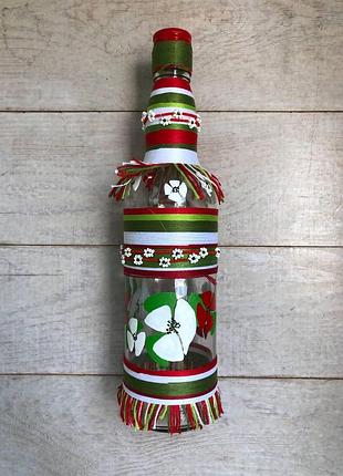 Декоративна пляшка ручної роботи "italy" (876)