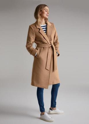 Шерстяное пальто tchibo, размер м1 фото