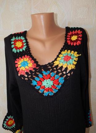 Туника с кружевными вставками