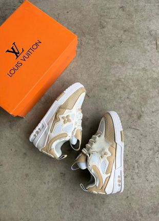 Кроссовки lv 1854 skate sneakers beige