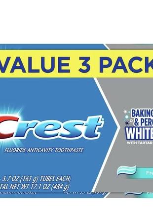 Американська зубна паста для захисту від карієсу та зубного каменю crest whitening baking soda usa2 фото