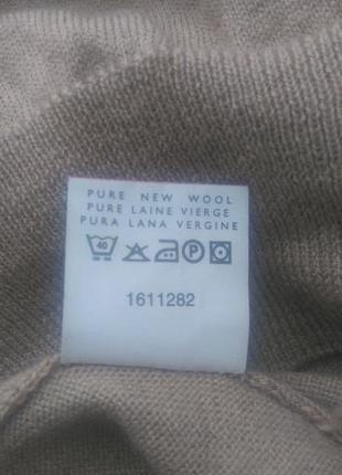 Высококачественная шерсть virgin wool! мужской шерстяной свитер джемпер р.48/50 (l)10 фото