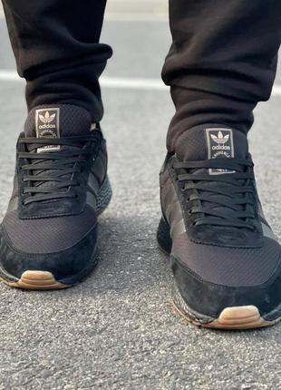 Чоловічі термо кросівки adidas iniki black3 фото