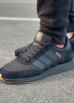 Чоловічі термо кросівки adidas iniki black