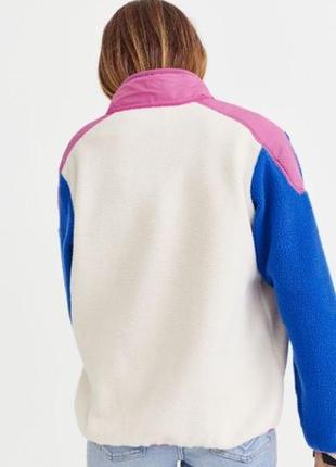 Стильна брендова тепла кофта з шерпи для дівчинки h&m (сша)
