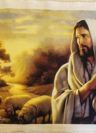 Вышитая картина, икона, образ «иссус- добрый 4)»