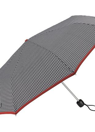 Парасолька жіноча fulton l354-041154 minilite-2 houndstooth red border (червона смуга)