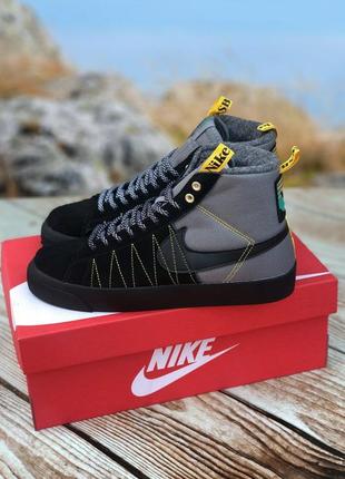 Кроссовки зимние nike sb blazer mid cool grey