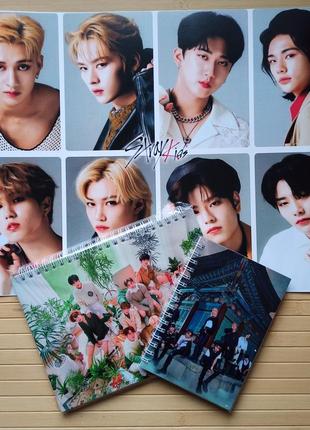 Комплект stray kids постер + блокнот + скетчбук кк-138