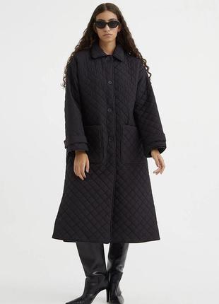 Пуховик пальто стеганое пальто от h&amp;m