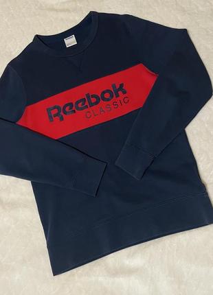 Світшот reebok classic bj9461 оригінал синій кофта толстовка худі