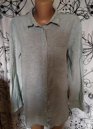 Натуральна сорочка 55%лен45%коттон