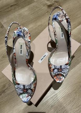 Босоножки miu miu1 фото