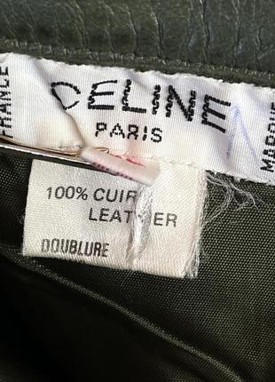 Celine кожаная юбка винтаж оригинал6 фото