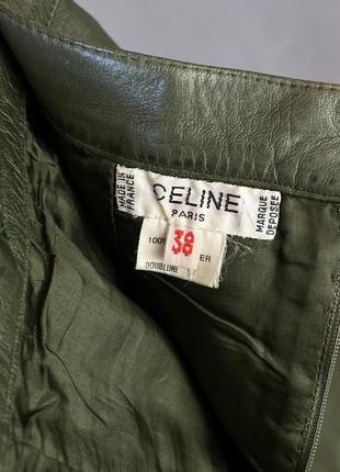 Celine кожаная юбка винтаж оригинал5 фото