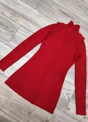 Мягкий вязаный свитер с горлом6 фото