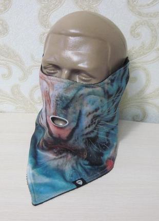 Защитная маска для лица air hole лев, тигр2 фото
