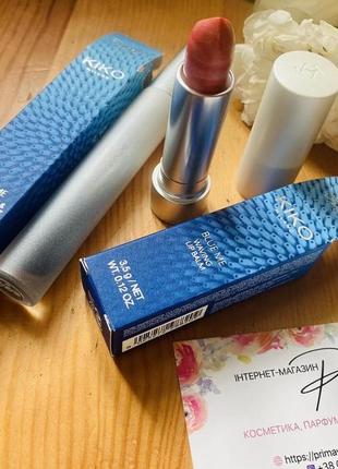 Kiko milano акційний набір  туш blue me 36h lasting & volume effect mascara + бальзам для губ waving lip balm