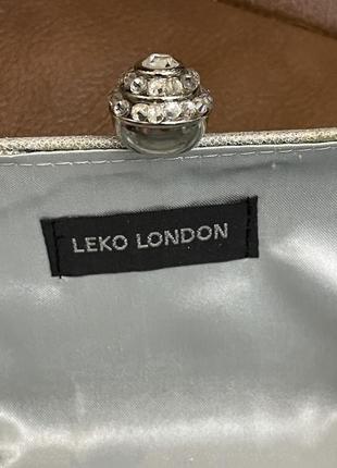 Клатч-бокс мини сумочка с цепочкой leko london4 фото