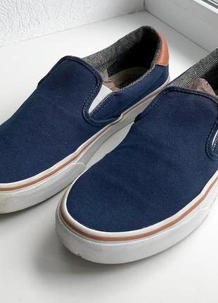 Сліпони кеди vans slip-on 59 dress blues / tweed