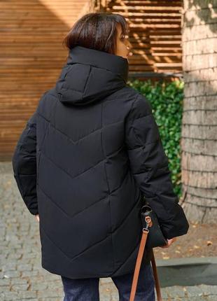 Супер теплая женская куртка (зима) большие размеры и норма (р.54-64)6 фото