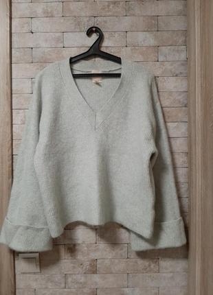 Свитер пуловер  шерсть  альпака в составе1 фото
