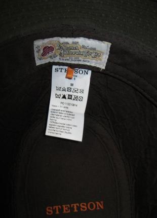 Stetson wax cotton hat шляпа с полями5 фото