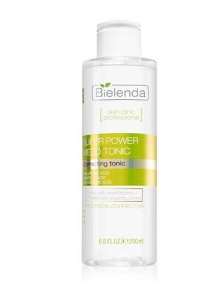 Тонік для шкіри з недоліками bielenda super power mezo tonic 200ml