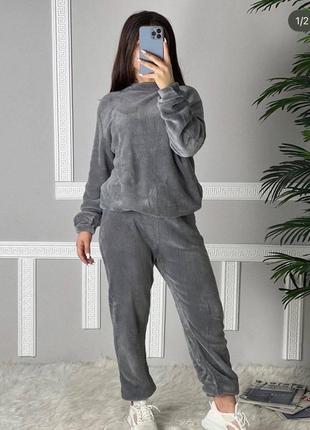 Тепла піжама 🥰 домашній костюм