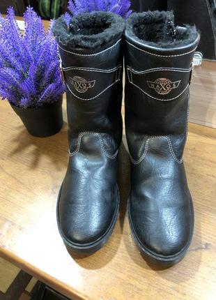 Сапожки кожаные naxos.