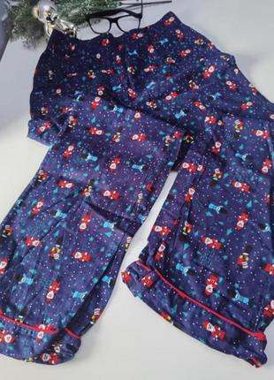 Брендовые домашние фланелевые байковые брюки размера 8/s1 фото
