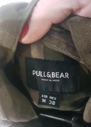 Крутая камуфляжная ветровка-рубашка, роба pull&bear - м7 фото