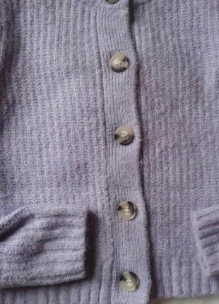 Теплий бузковий кардиган primark 3
