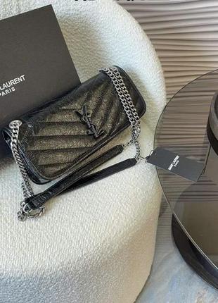 Сумка чорна yves saint laurent