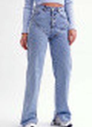 Женские трендовые  джинсы голубого цвета размер от xs-xl4 фото