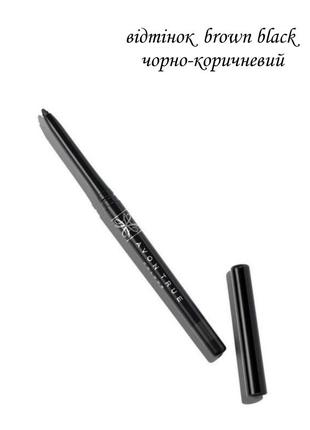 Олівець для очей відтінок brown black ( чорно-коричневий), avon, 0.28 г1 фото